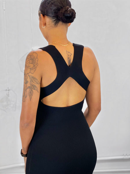 Ivy Midi Dress | Black