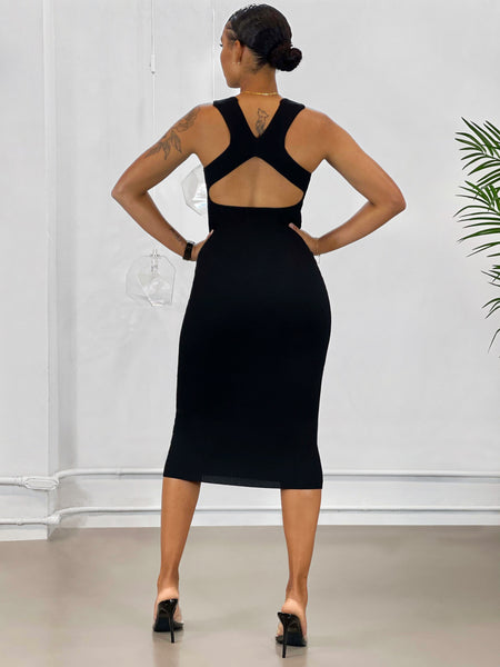 Ivy Midi Dress | Black