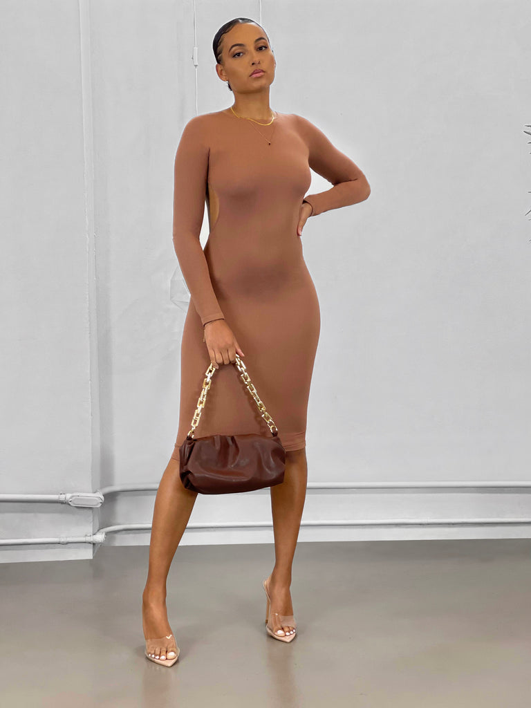 Mia Midi Dress | Cocoa