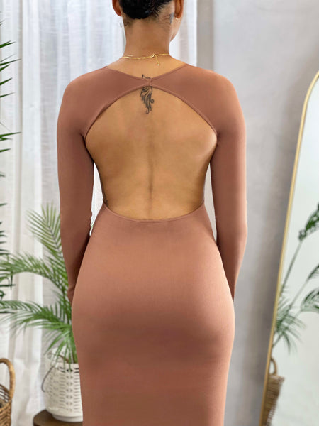 Mia Midi Dress | Cocoa