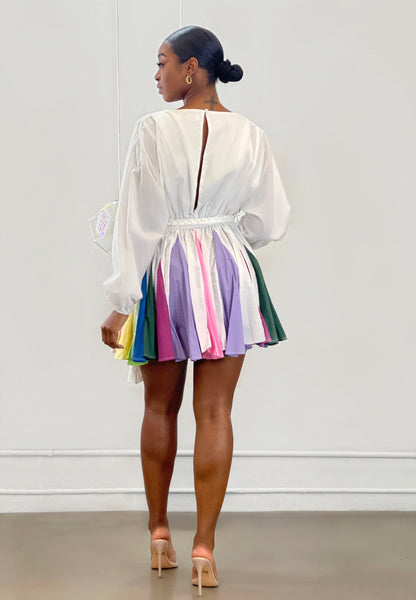 Stacey Rainbow Mini Dress