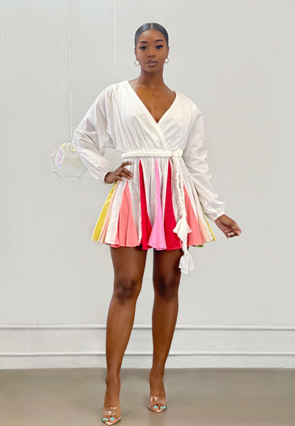 Stacey Rainbow Mini Dress