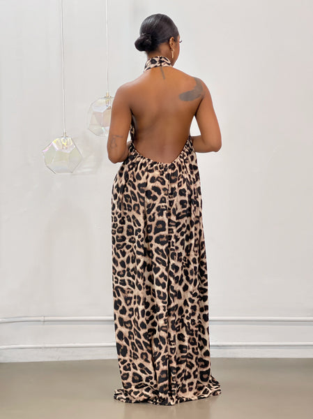 Nina Jumpsuit | Leopard Print
