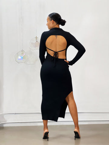 Ivy Backless Midi Dress | Black Coco and Bella Ivy Backless Midi Dress | Black Coco and Bella