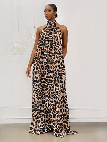 Nina Jumpsuit | Leopard Print